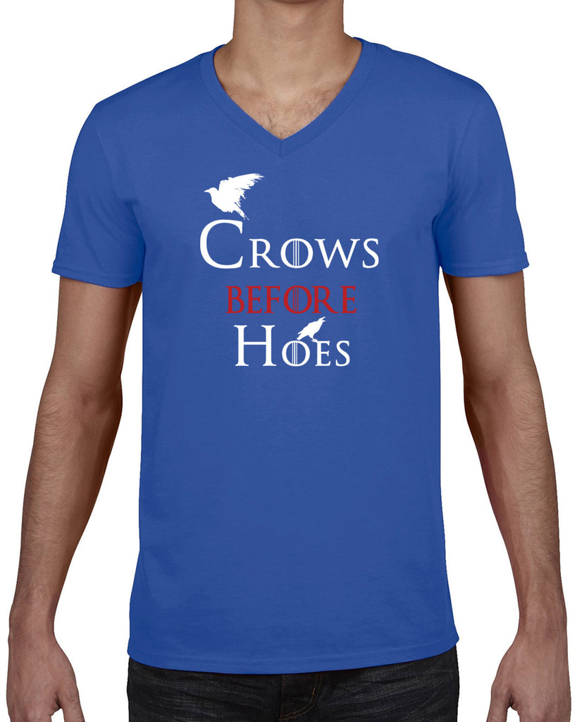 Hot Press Apparel Crows Before Hoes Mens V-neck Shirt