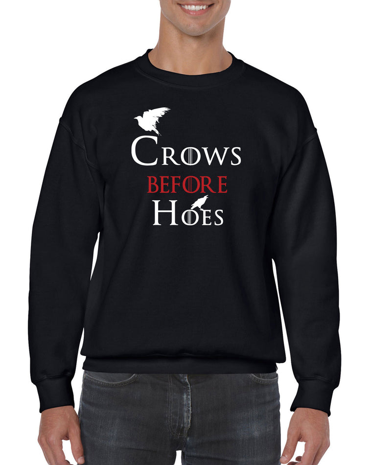 Unisex Crew Sweatshirt - Crows Before Hoes