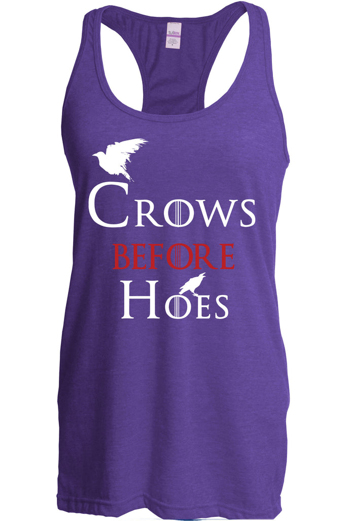 Hot Press Apparel Crows Before Hoes Racerback Tank Top