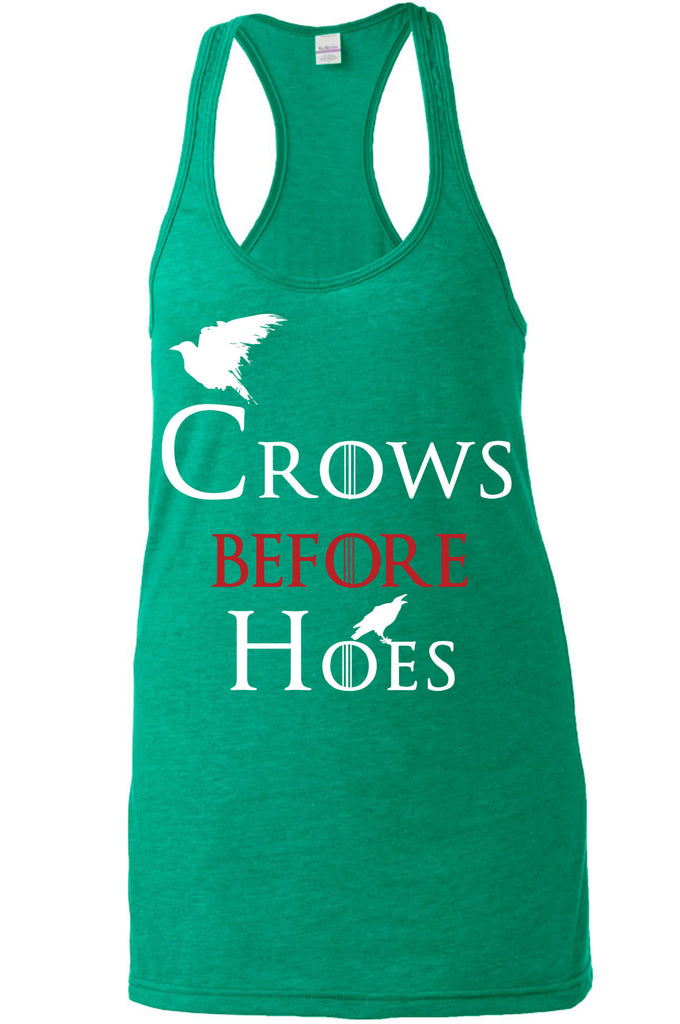 Hot Press Apparel Crows Before Hoes Racerback Tank Top