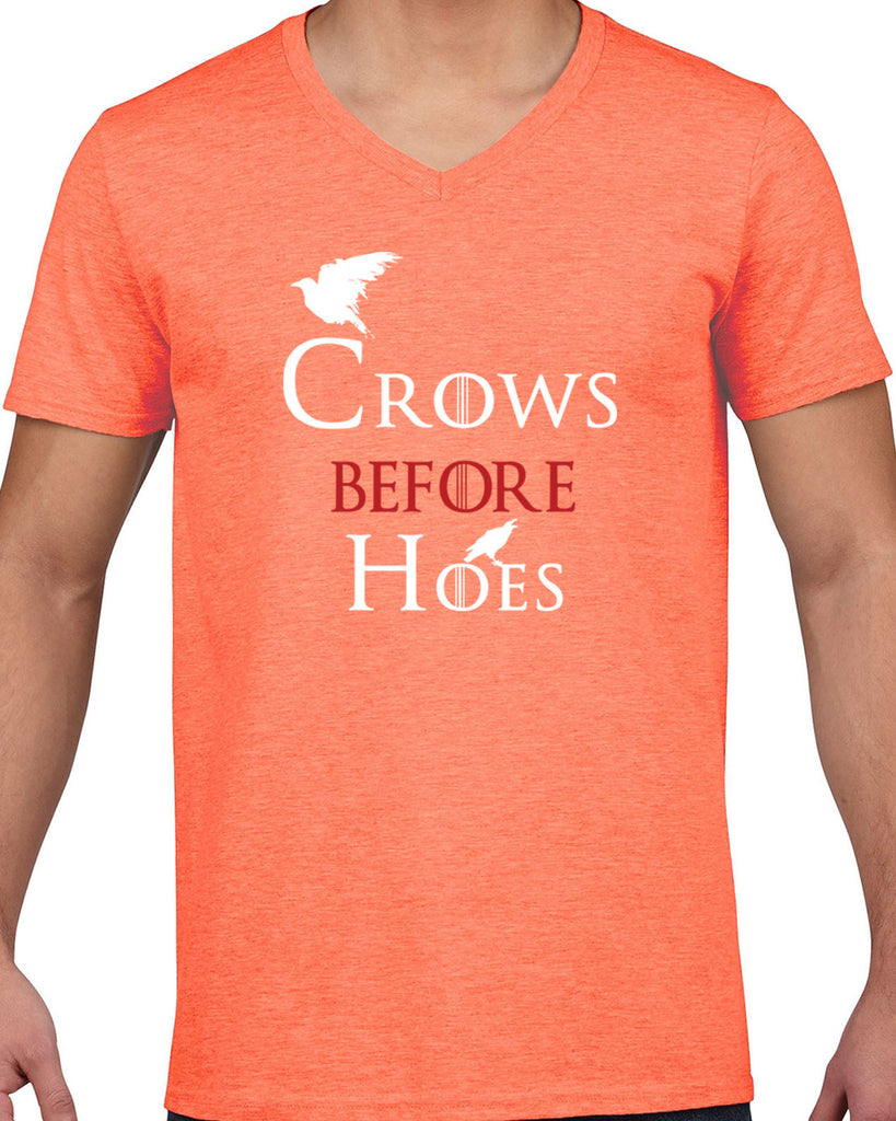 Hot Press Apparel Crows Before Hoes Mens V-neck Shirt