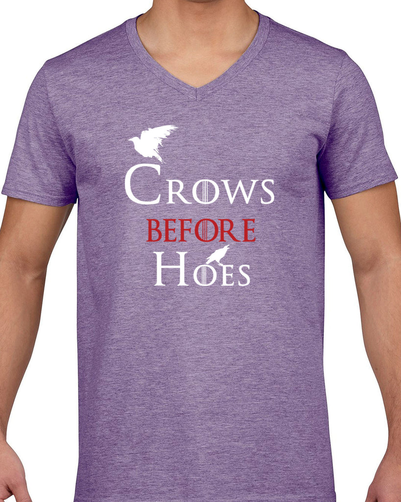 Hot Press Apparel Crows Before Hoes Mens V-neck Shirt