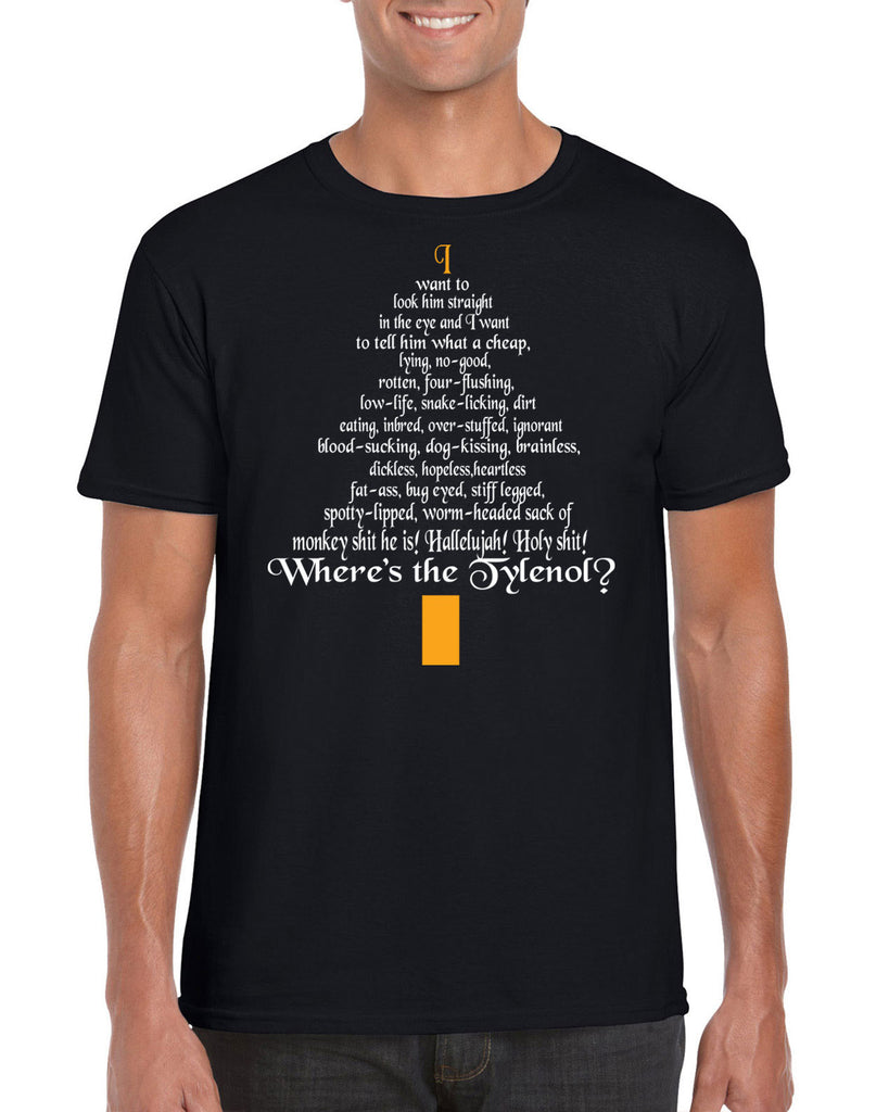 Hot Press Apparel Clark Rant Men's T-Shirt Tee Clothing Short Sleeve Griswold Christmas Holiday Vacation Gift Present