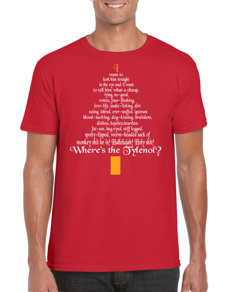 Hot Press Apparel Clark Rant Men's T-Shirt Tee Clothing Short Sleeve Griswold Christmas Holiday Vacation Gift Present