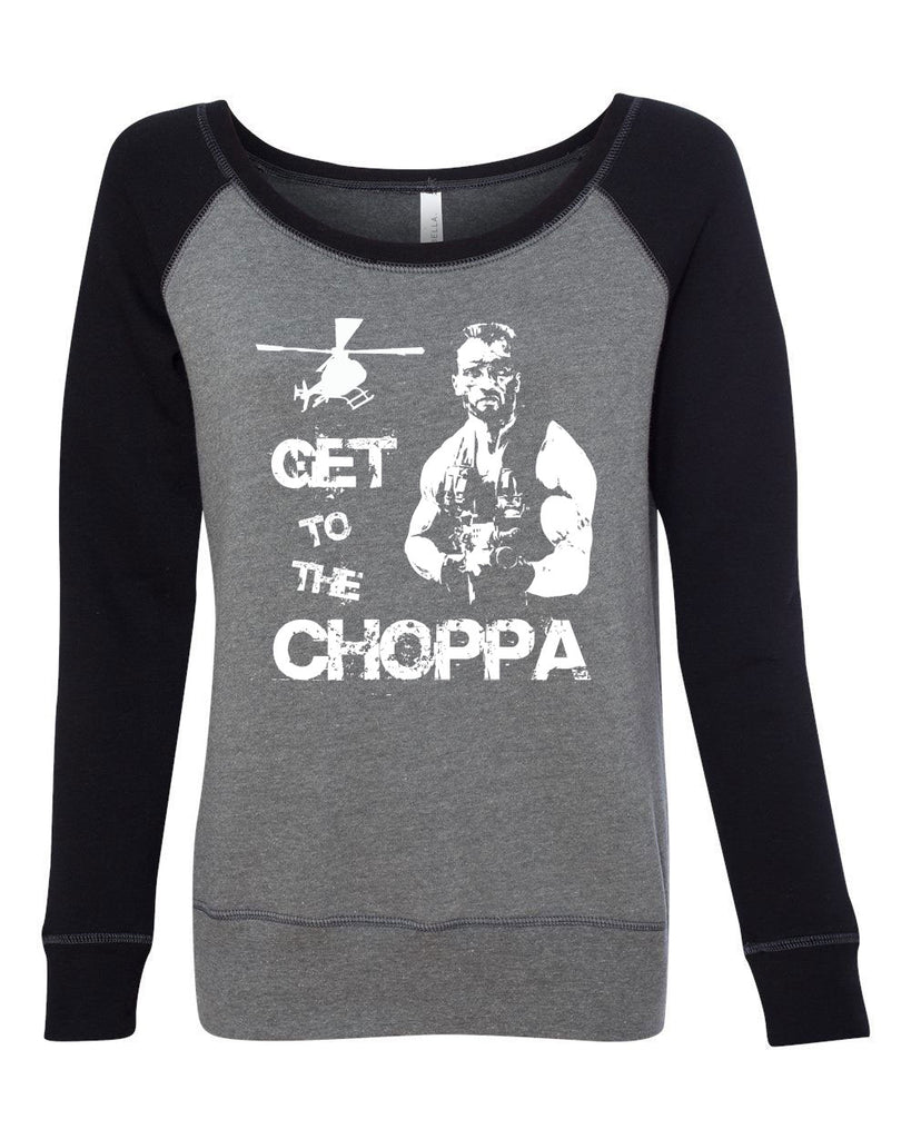 Hot Press Apparel Get to the Choppa predator 80s movie arnold schwarzenegger action adventure alien da choppa chopper helicopter military