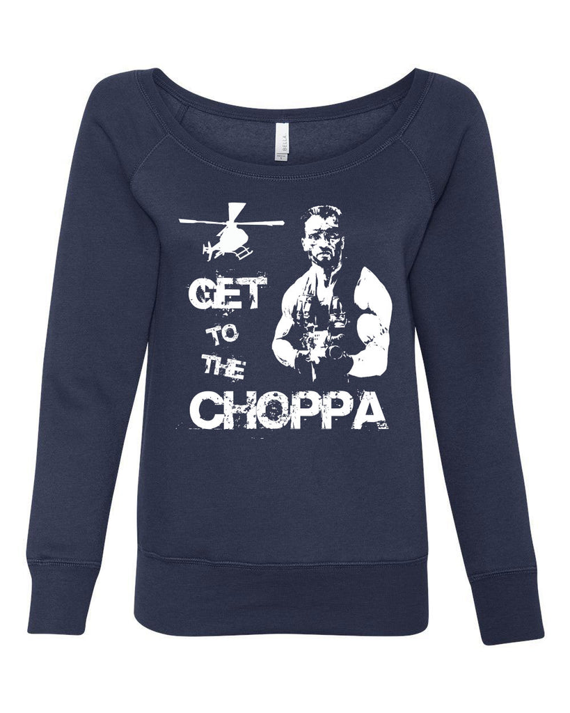 Hot Press Apparel Get to the Choppa predator 80s movie arnold schwarzenegger action adventure alien da choppa chopper helicopter military