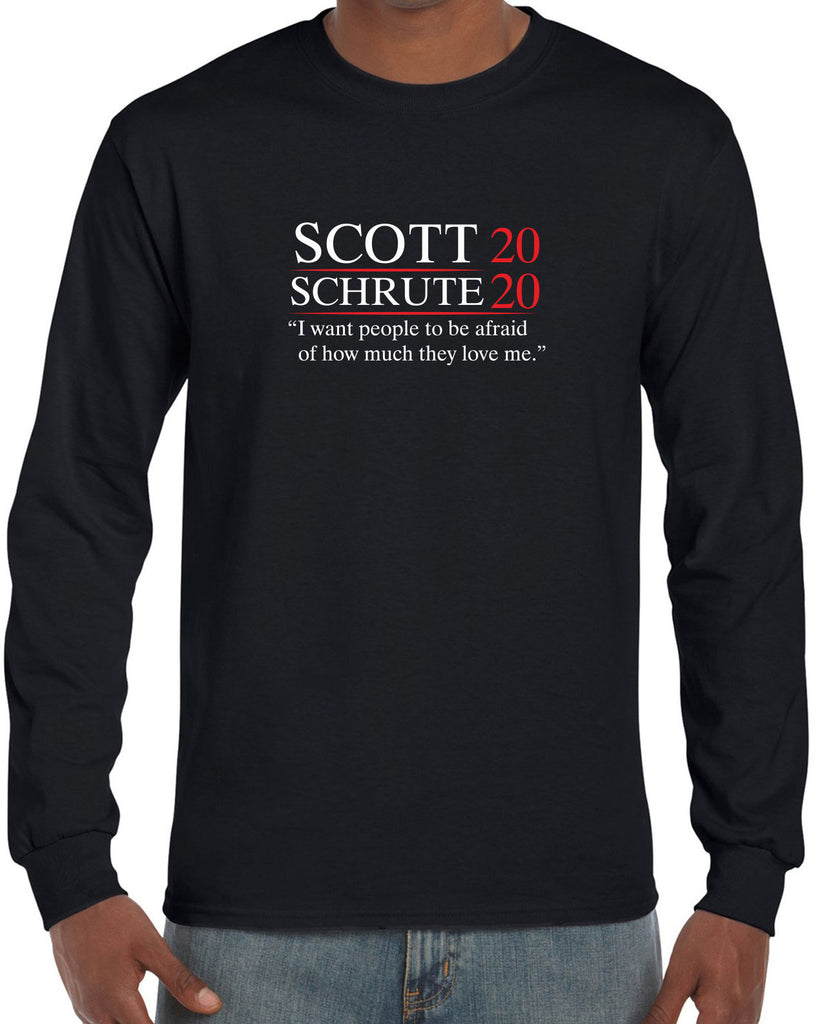 Long Sleeve Shirt funny the office michael dwight campaign election president tv showScott Schrute 2020 Long Sleeve Shirt funny the office michael dwight campaign election president tv show