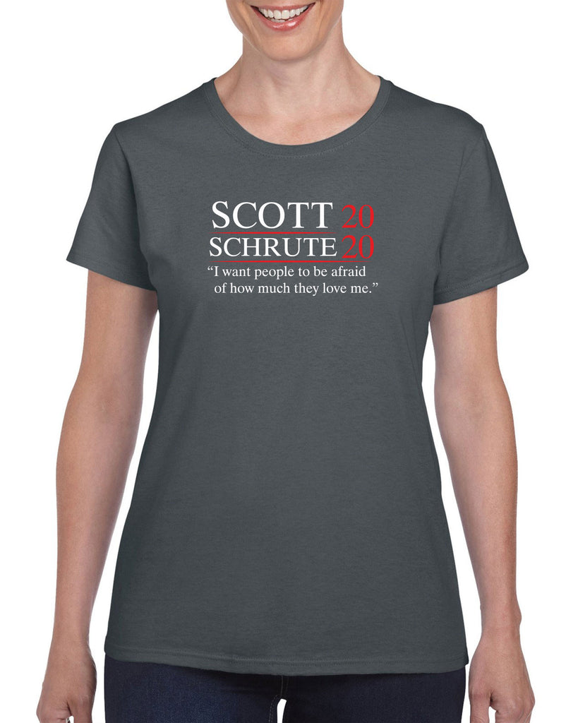 Scott Schrute 2020 Womens T-Shirt funny the office michael dwight campaign election president tv show