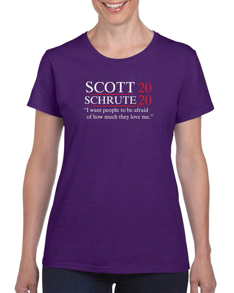 Scott Schrute 2020 Womens T-Shirt funny the office michael dwight campaign election president tv show