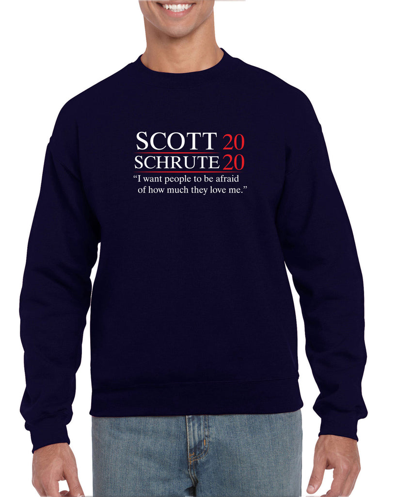 Scott Schrute 2020 Crew Sweatshirt funny the office michael dwight campaign election president tv show