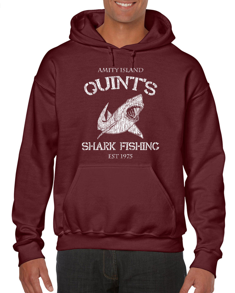 Hot Press Apparel Hoodie Hooded sweatshirt comfy Quint's Shark fishing great white Jaws 70s movie scary Amity Island costume