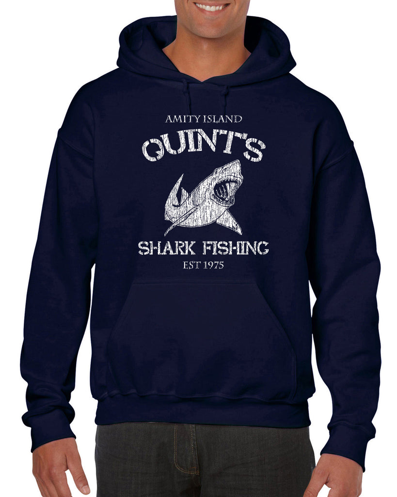 Hot Press Apparel Hoodie Hooded sweatshirt comfy Quint's Shark fishing great white Jaws 70s movie scary Amity Island costume