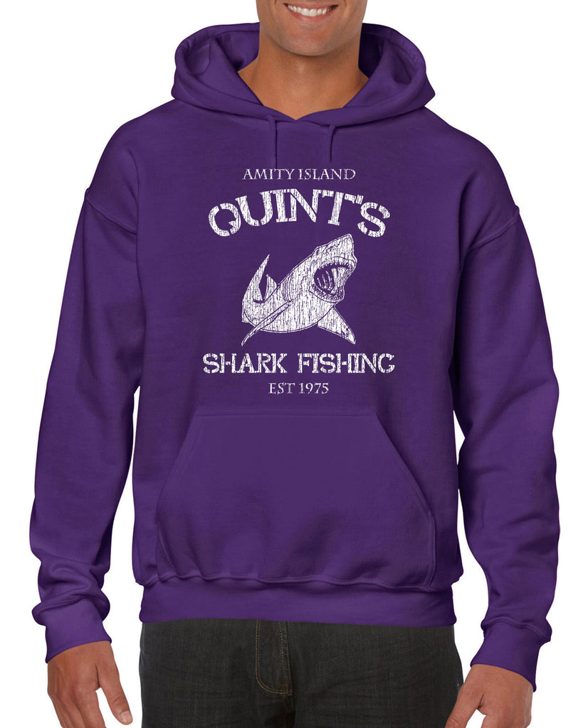 Hot Press Apparel Hoodie Hooded sweatshirt comfy Quint's Shark fishing great white Jaws 70s movie scary Amity Island costume