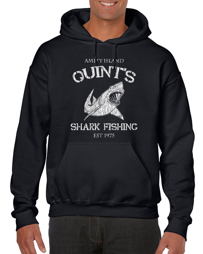 Hot Press Apparel Hoodie Hooded sweatshirt comfy Quint's Shark fishing great white Jaws 70s movie scary Amity Island costume