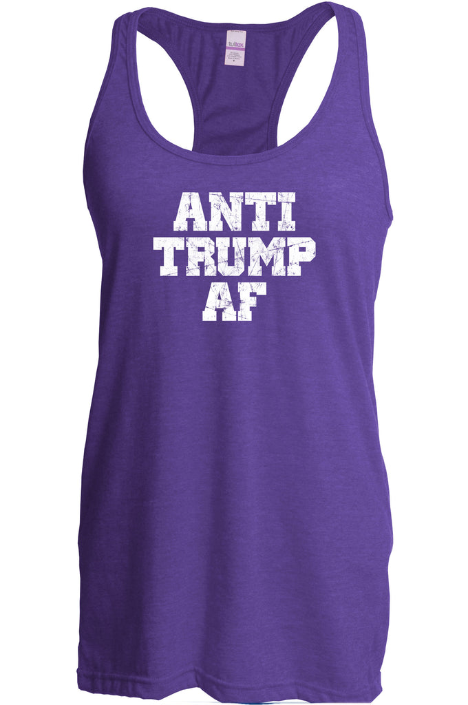 Women's Racer Back Tank Top - Anti Trump AF