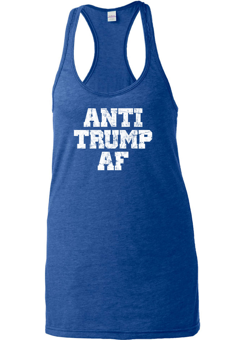 Women's Racer Back Tank Top - Anti Trump AF