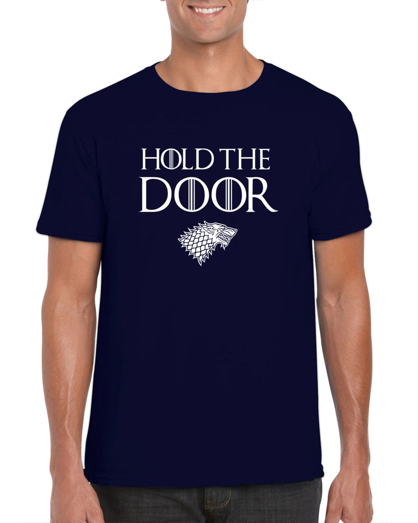 Hold the Door Mens T-shirt funny Hodor game of thrones winterfell winter is coming north wall kings landing tribute