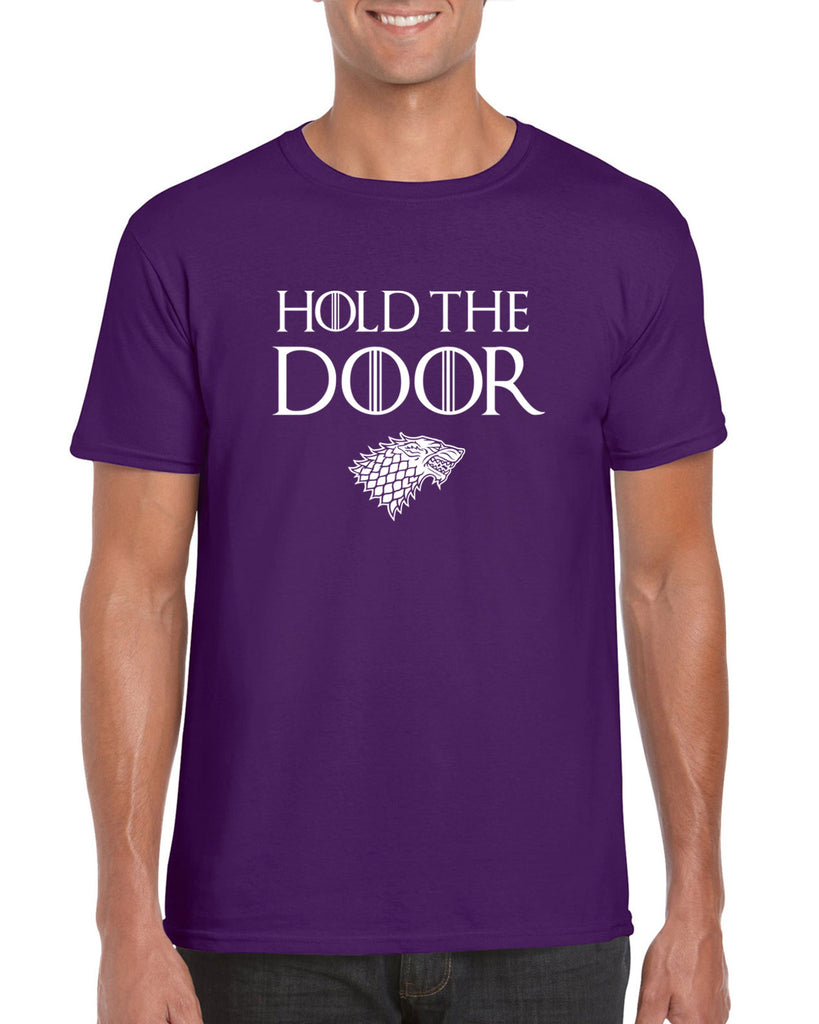Hold the Door Mens T-shirt funny Hodor game of thrones winterfell winter is coming north wall kings landing tribute