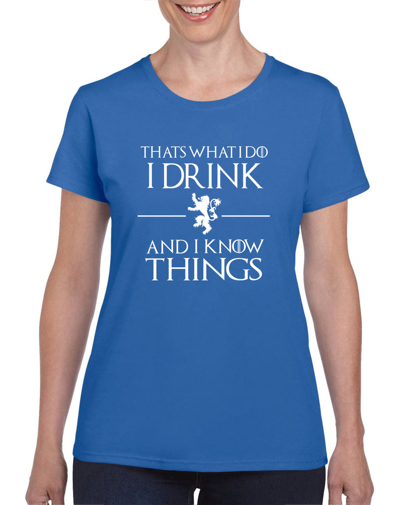 Women's Short Sleeve T-Shirt - I Drink and I Know Things