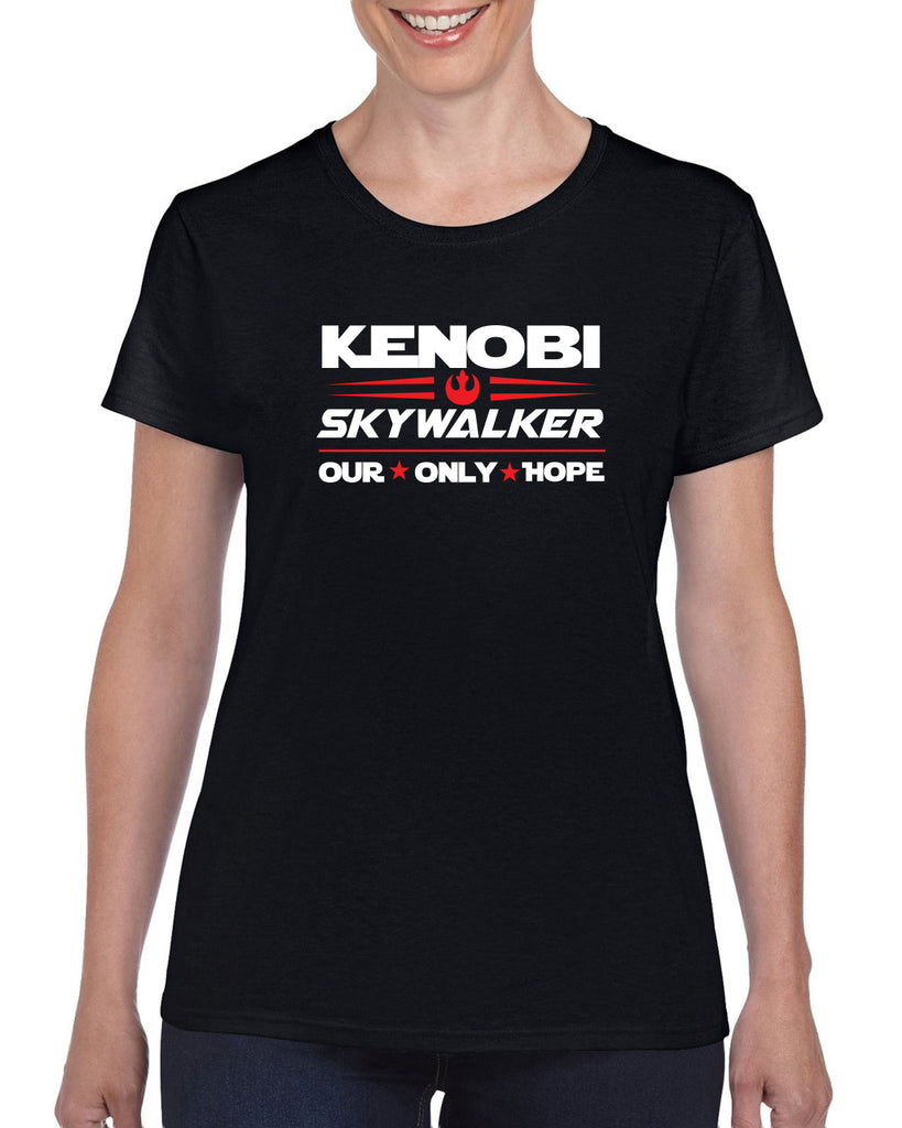 Kenobi Skywalker 2020 Womens T-shirt luke obi wan star wars president campaign election only hope jedi 80s movie