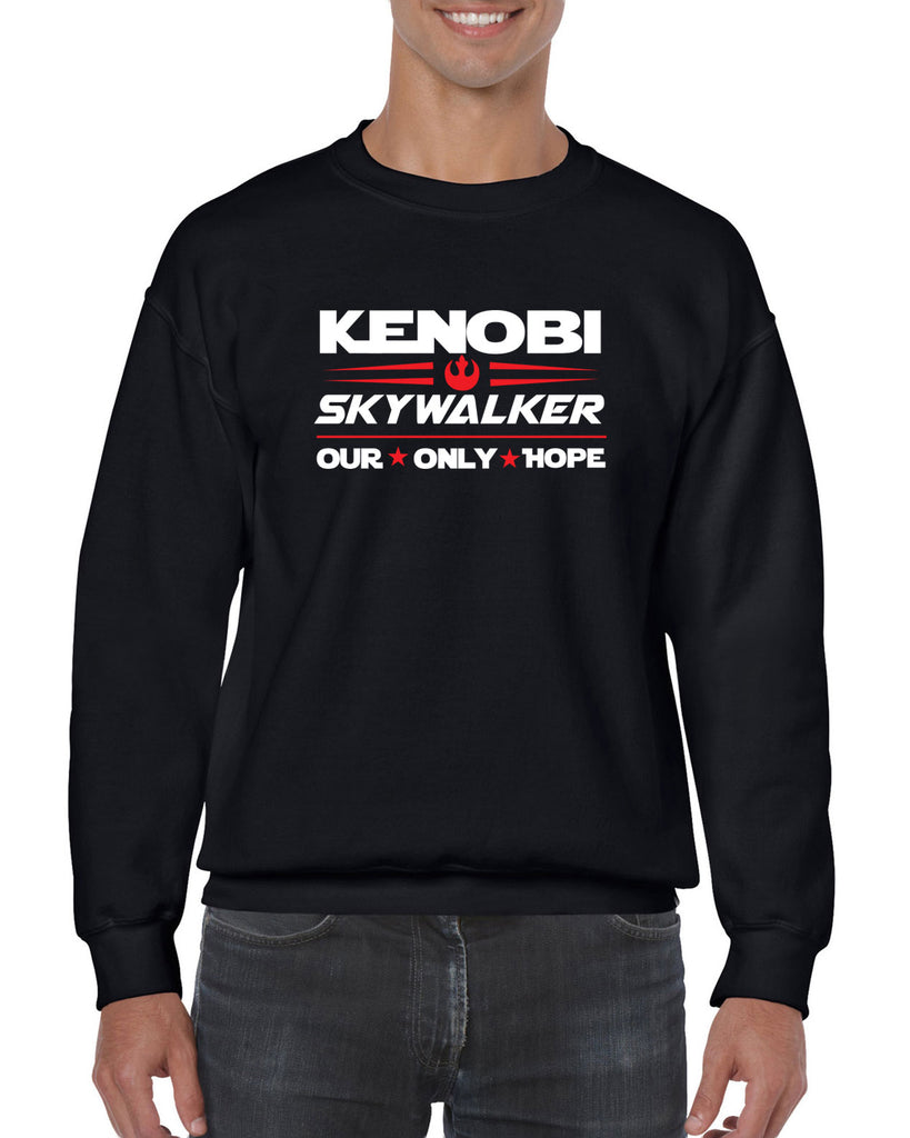 Kenobi Skywalker 2020 Crew Sweatshirt luke obi wan star wars president campaign election only hope jedi 80s movie