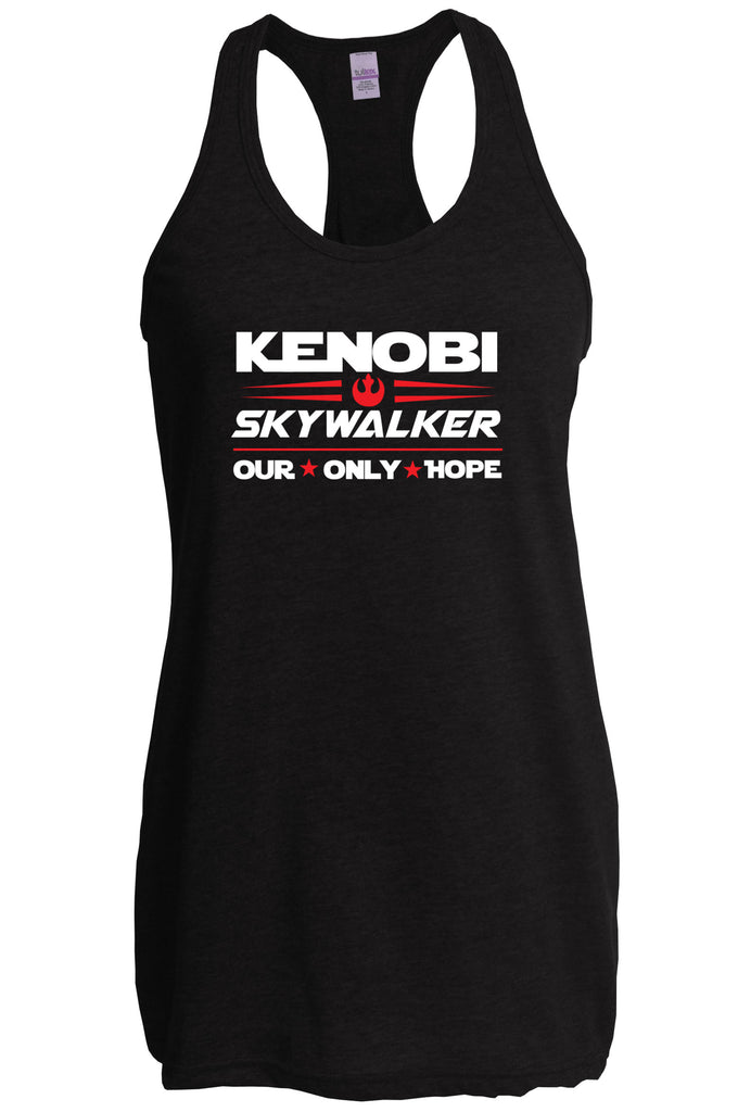 Kenobi Skywalker 2020 Racer Back racerback Tank Top luke obi wan star wars president campaign election only hope jedi 80s movie