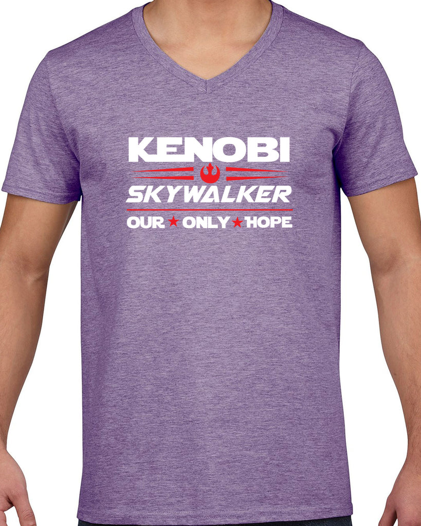 Men's Short Sleeve V-Neck T-Shirt - Kenobi Skywalker 2020