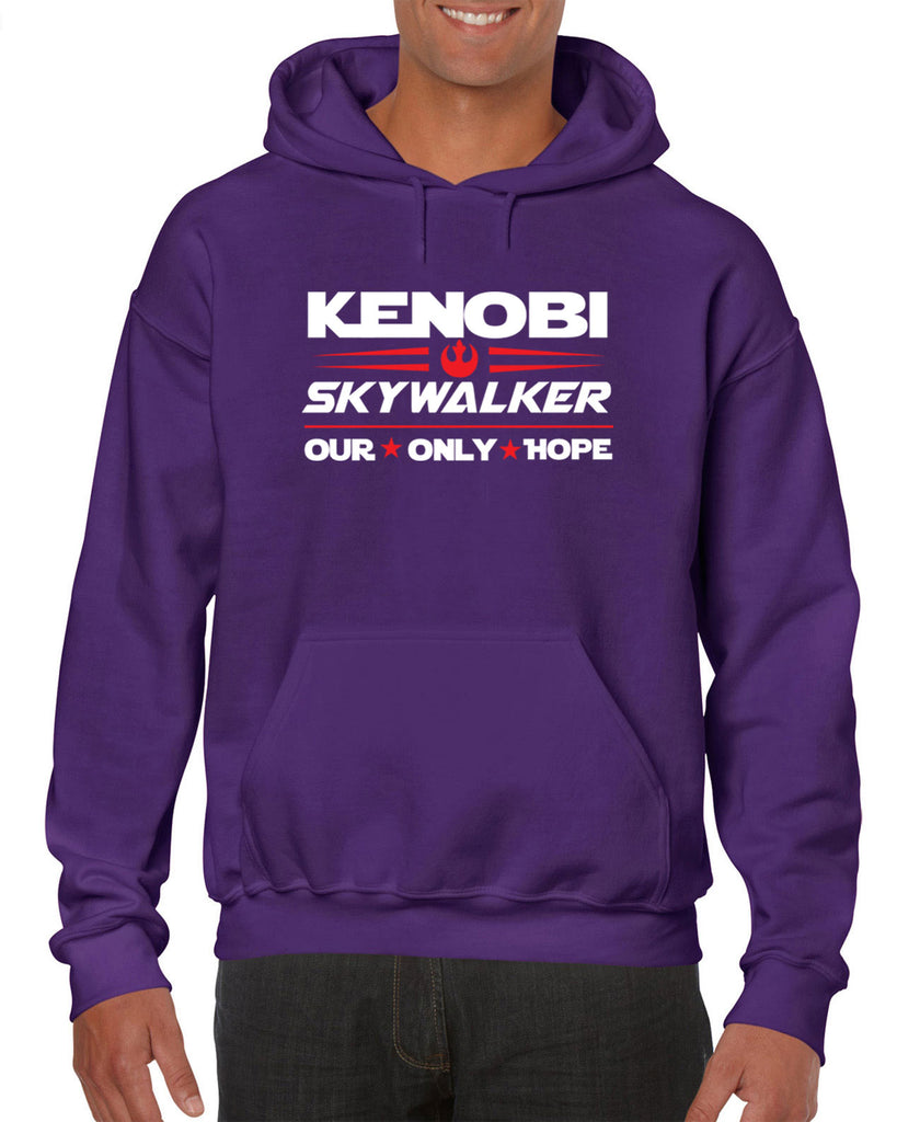 Kenobi Skywalker 2020 Hoodie Hooded Sweatshirt luke obi wan star wars president campaign election only hope jedi 80s movie