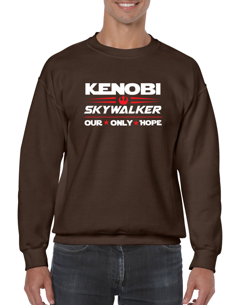 Kenobi Skywalker 2020 Crew Sweatshirt luke obi wan star wars president campaign election only hope jedi 80s movie