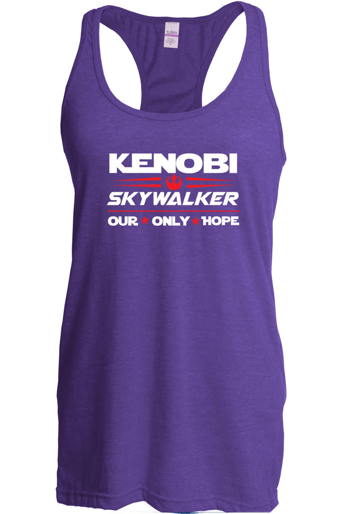 Kenobi Skywalker 2020 Racer Back racerback Tank Top luke obi wan star wars president campaign election only hope jedi 80s movie