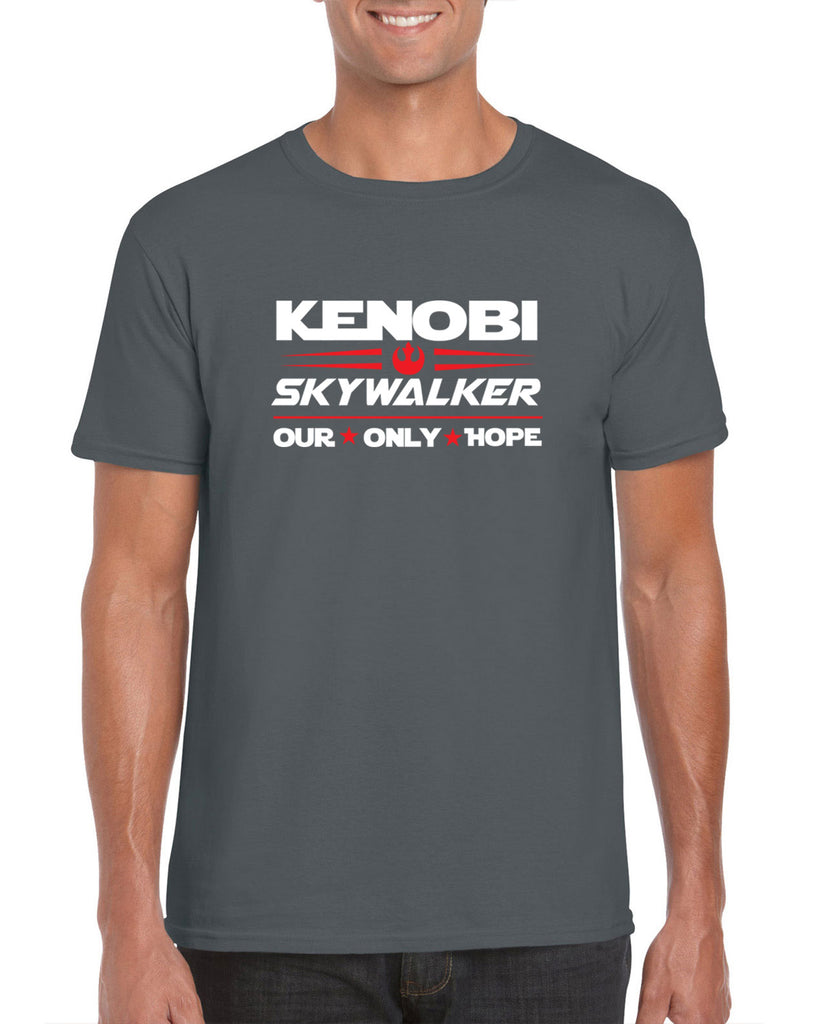 Kenobi Skywalker 2020 Mens T-Shirt luke obi wan star wars president campaign election only hope jedi 80s movie