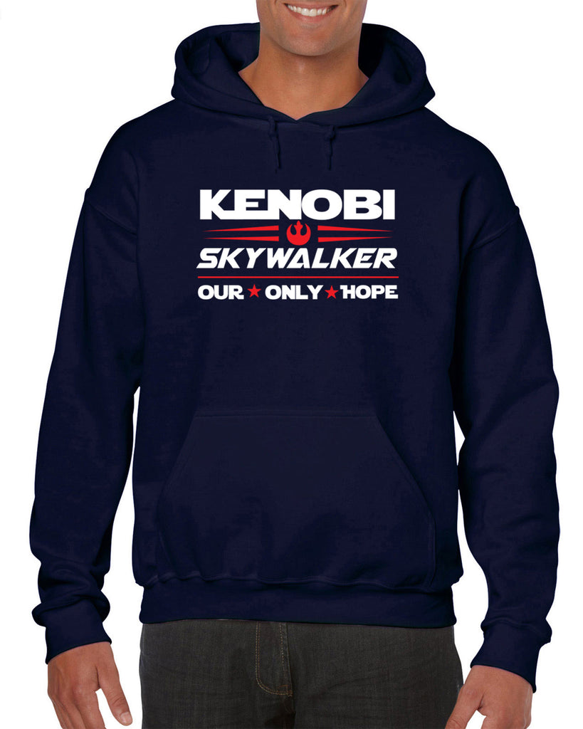 Kenobi Skywalker 2020 Hoodie Hooded Sweatshirt luke obi wan star wars president campaign election only hope jedi 80s movie