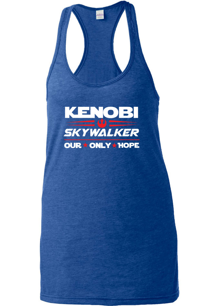 Kenobi Skywalker 2020 Racer Back racerback Tank Top luke obi wan star wars president campaign election only hope jedi 80s movie