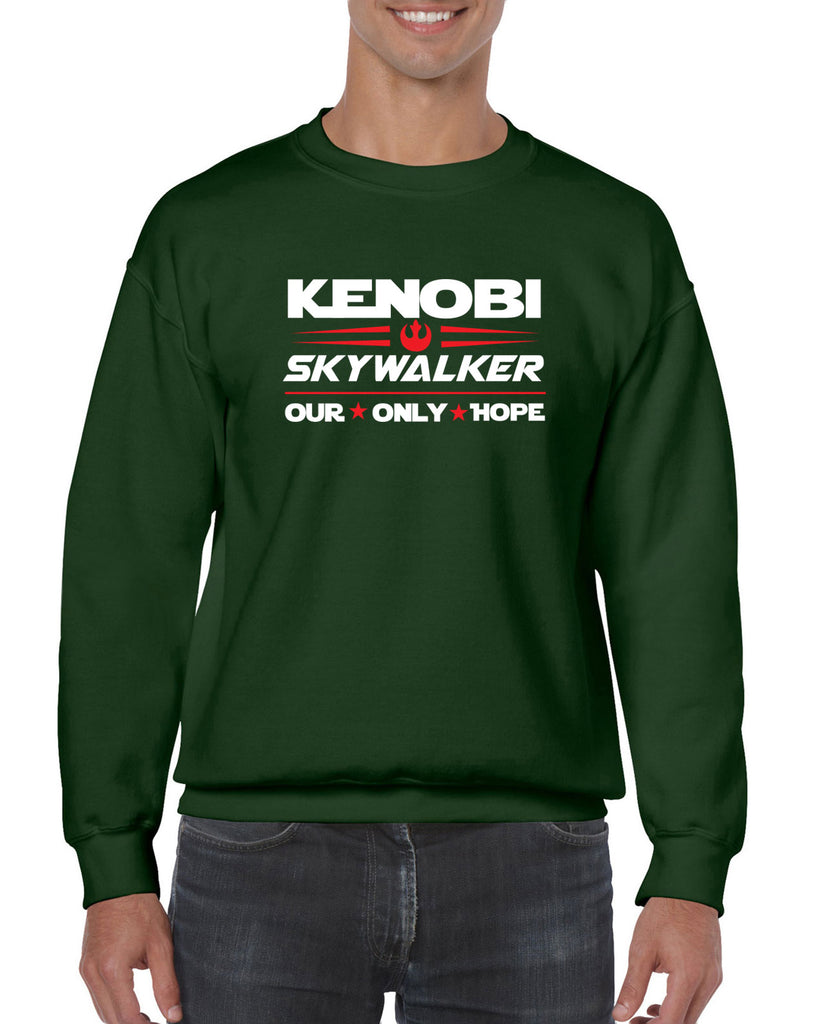 Kenobi Skywalker 2020 Crew Sweatshirt luke obi wan star wars president campaign election only hope jedi 80s movie