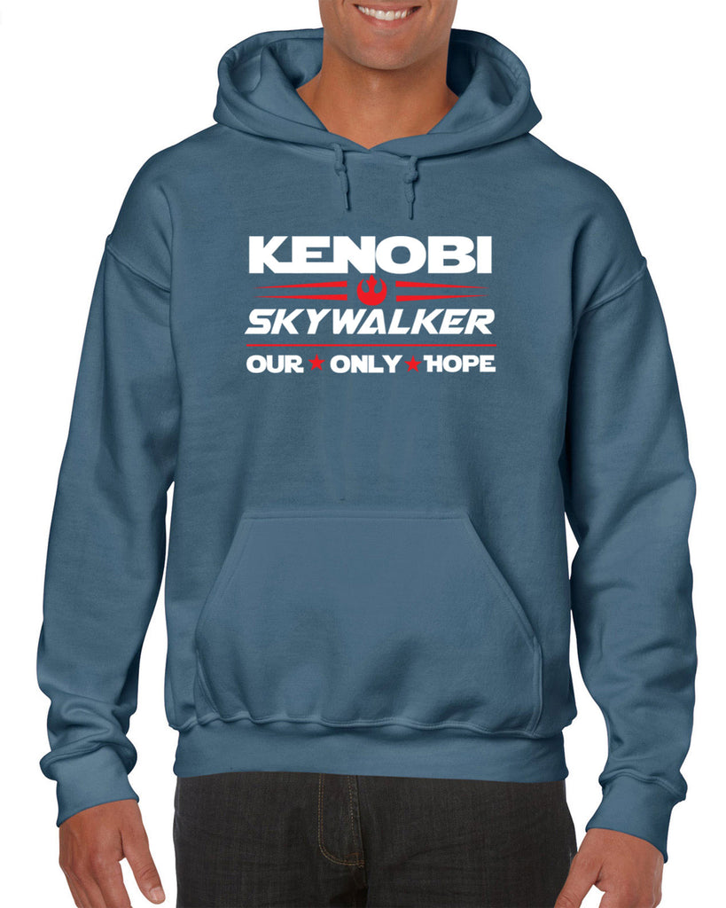 Kenobi Skywalker 2020 Hoodie Hooded Sweatshirt luke obi wan star wars president campaign election only hope jedi 80s movie