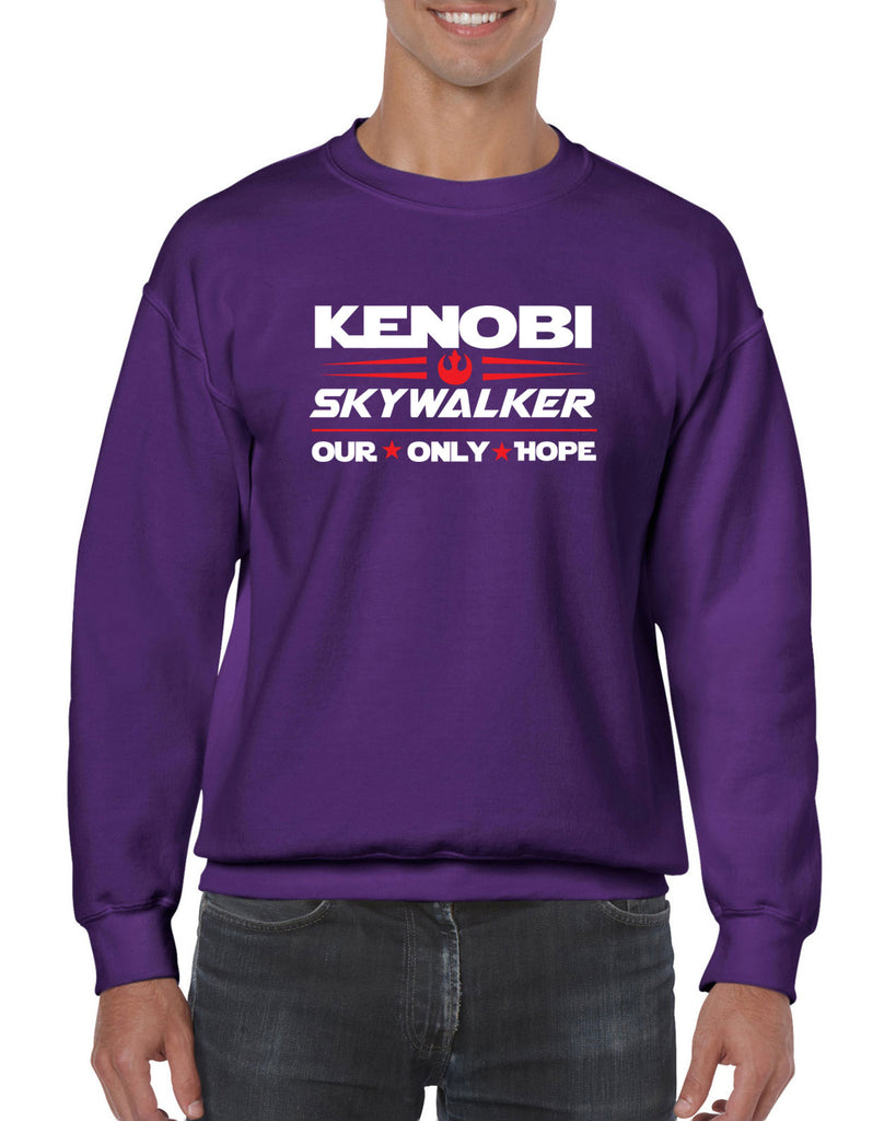 Kenobi Skywalker 2020 Crew Sweatshirt luke obi wan star wars president campaign election only hope jedi 80s movie