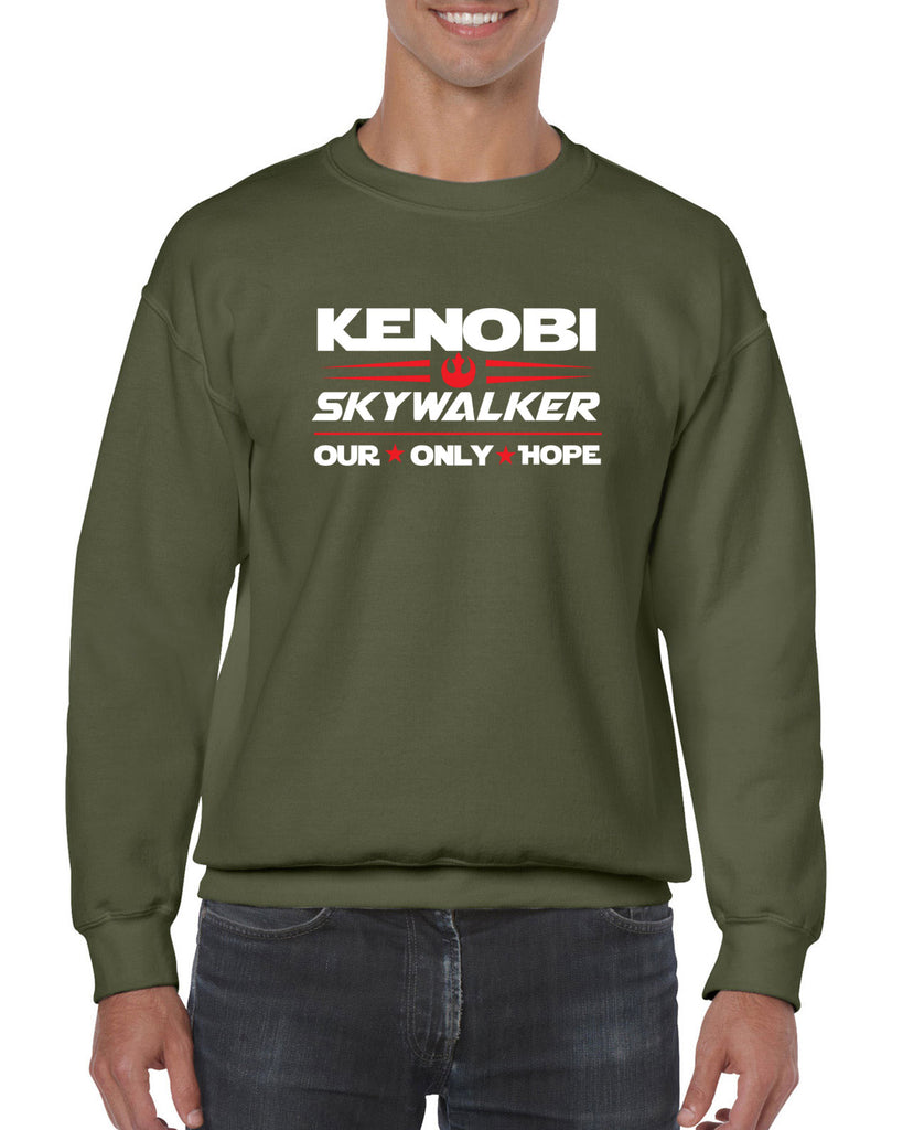 Kenobi Skywalker 2020 Crew Sweatshirt luke obi wan star wars president campaign election only hope jedi 80s movie