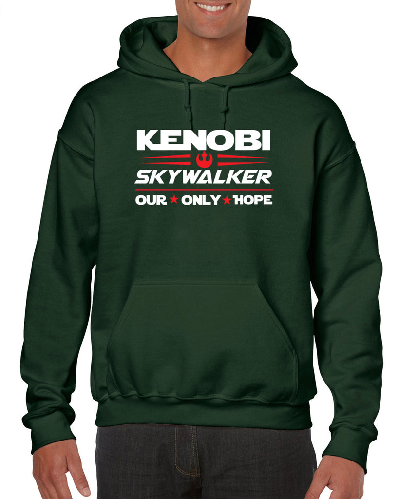 Kenobi Skywalker 2020 Hoodie Hooded Sweatshirt luke obi wan star wars president campaign election only hope jedi 80s movie