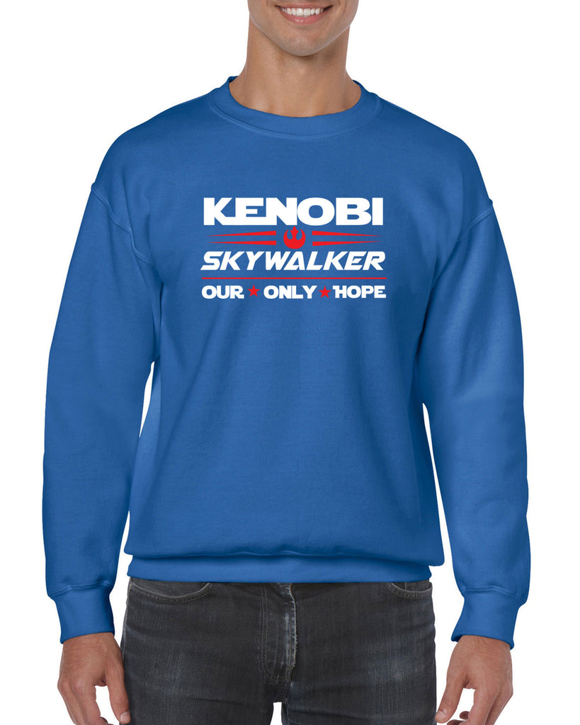 Kenobi Skywalker 2020 Crew Sweatshirt luke obi wan star wars president campaign election only hope jedi 80s movie
