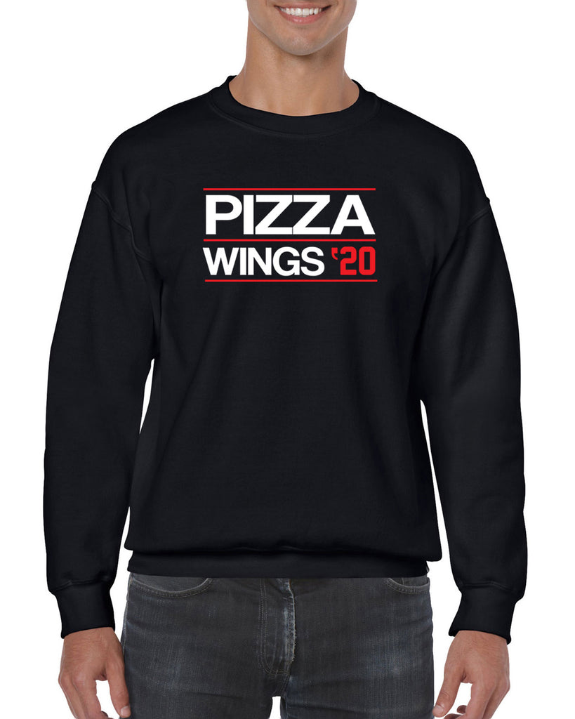 Pizza Wings 2020 Crew Sweatshirt food snacks sports party election campaign president