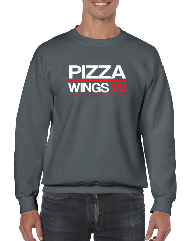 Pizza Wings 2020 Crew Sweatshirt food snacks sports party election campaign president
