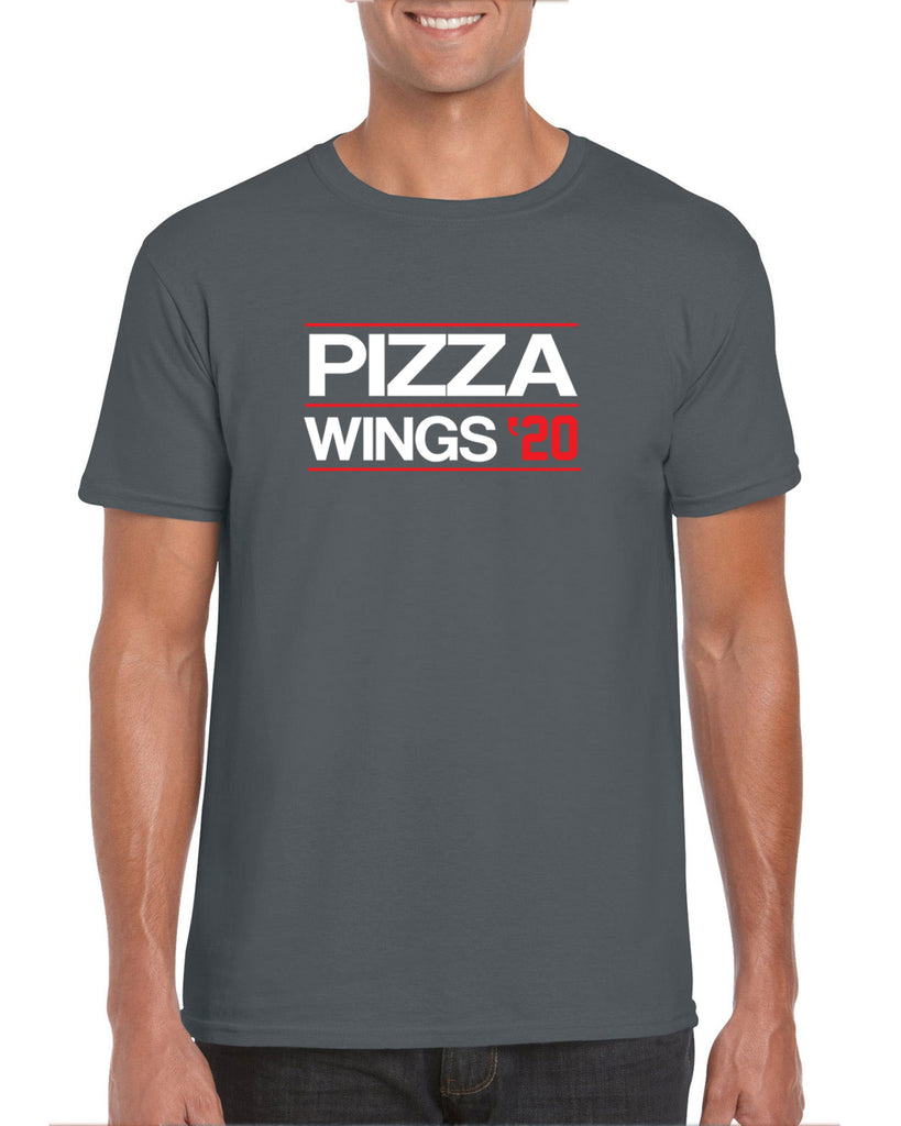 Pizza Wings 2020 Mens T-shirt food snacks sports party election campaign president