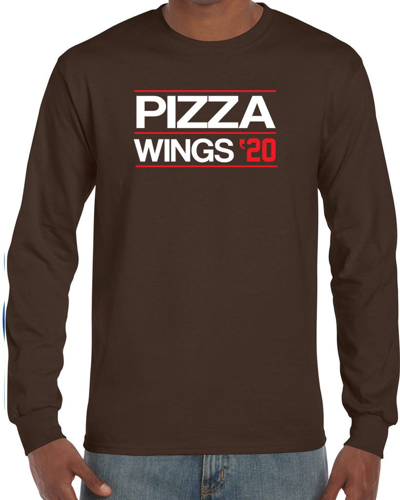 Pizza Wings 2020 Long Sleeve Shirt food snacks sports party election campaign president