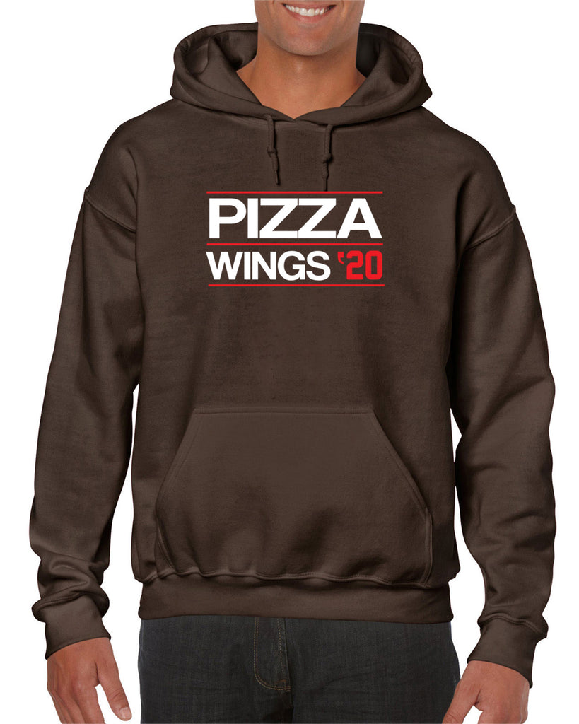 Pizza Wings 2020 Hoodie Hooded Sweatshirt food snacks sports party election campaign president