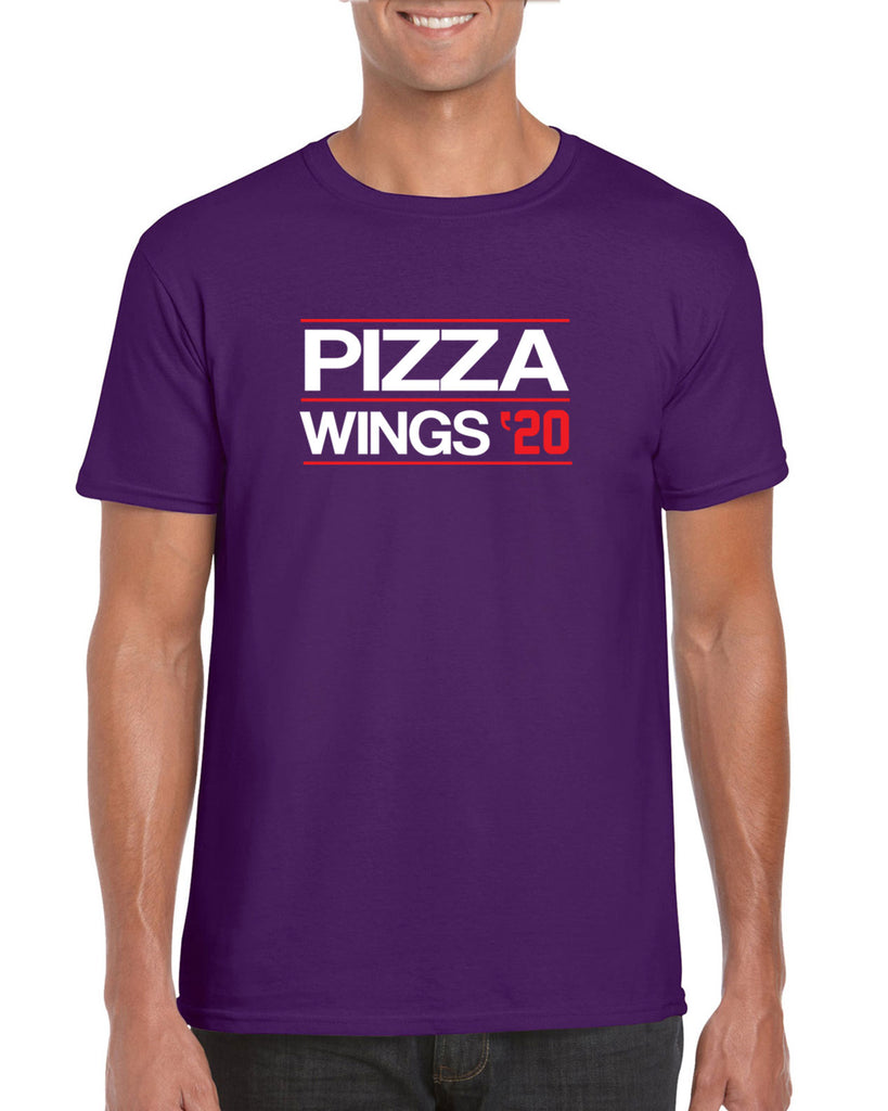 Pizza Wings 2020 Mens T-shirt food snacks sports party election campaign president