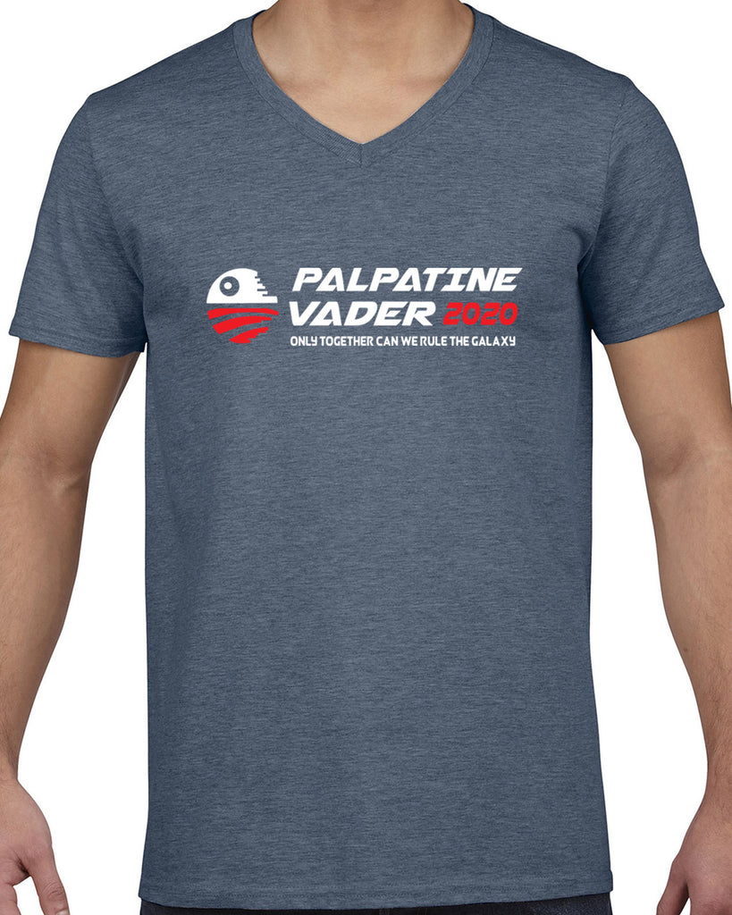 Palpatine Vader 2020 Mens V-neck Shirt star wars empire dark side campaign election president darth vader