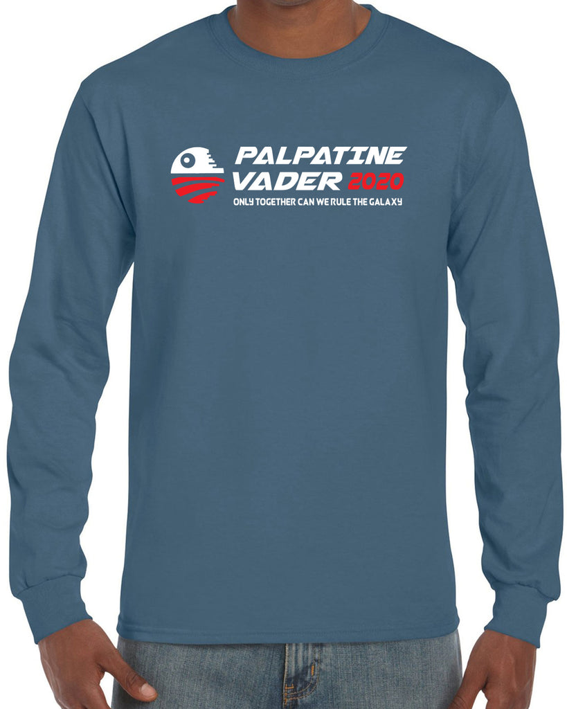 Palpatine Vader 2020 Mens Long Sleeve Shirt star wars empire dark side campaign election president darth vader