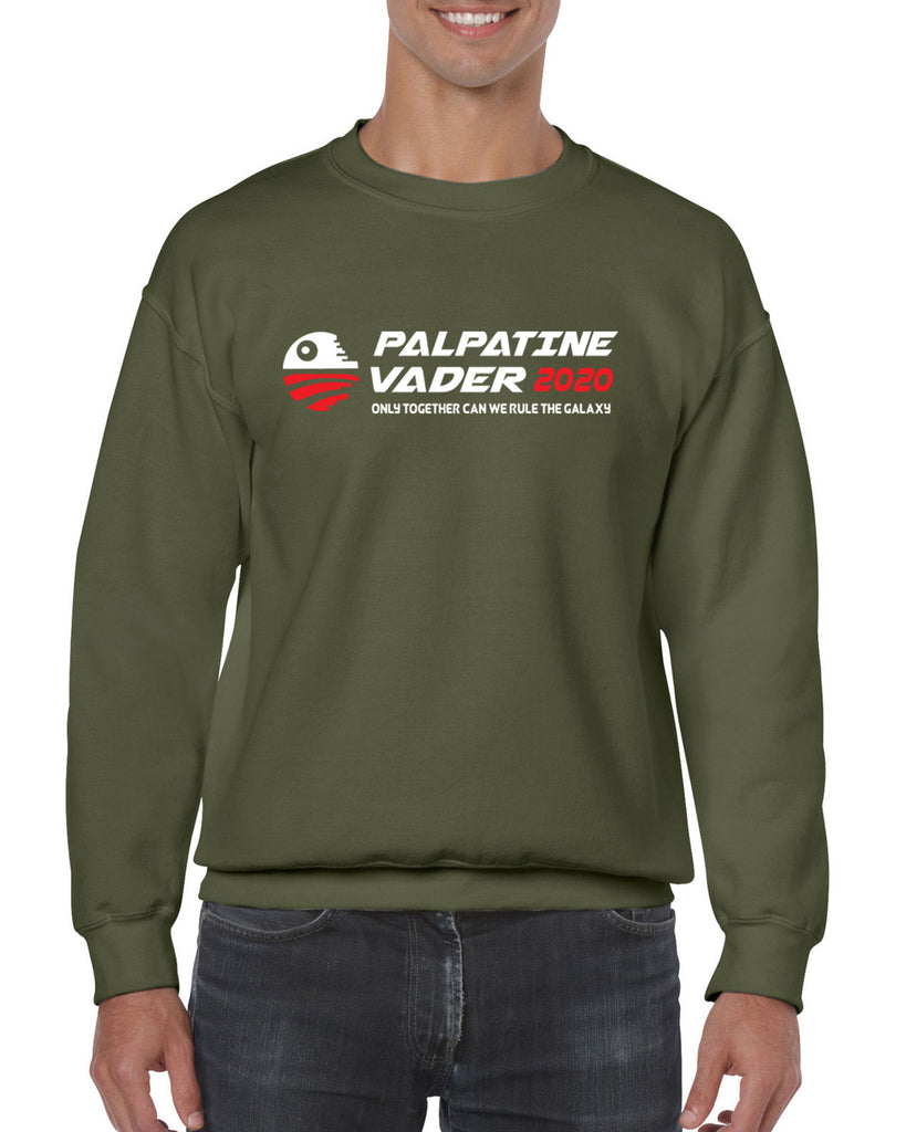 Palpatine Vader 2020 Crew Sweatshirt star wars empire dark side campaign election president darth vader