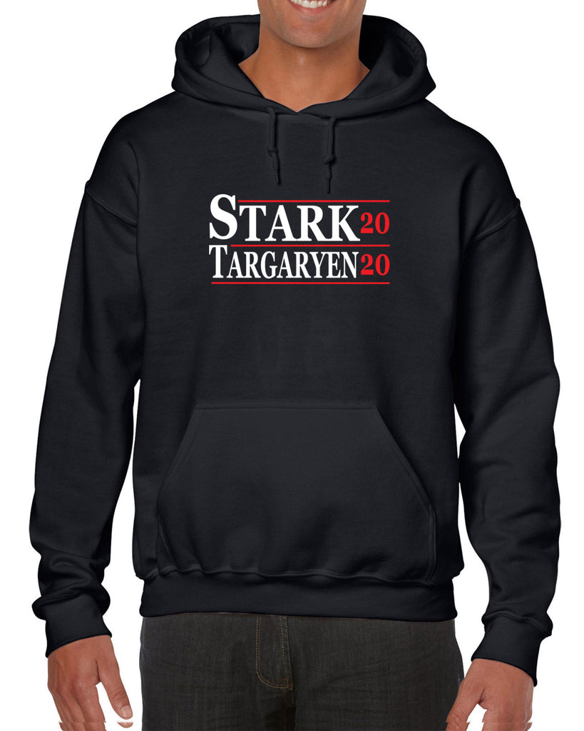 Stark Targaryen 2020 Hoodie Hooded Sweatshirt game of thrones dragons dire wolf tv show kings landing winterfell president campaign 