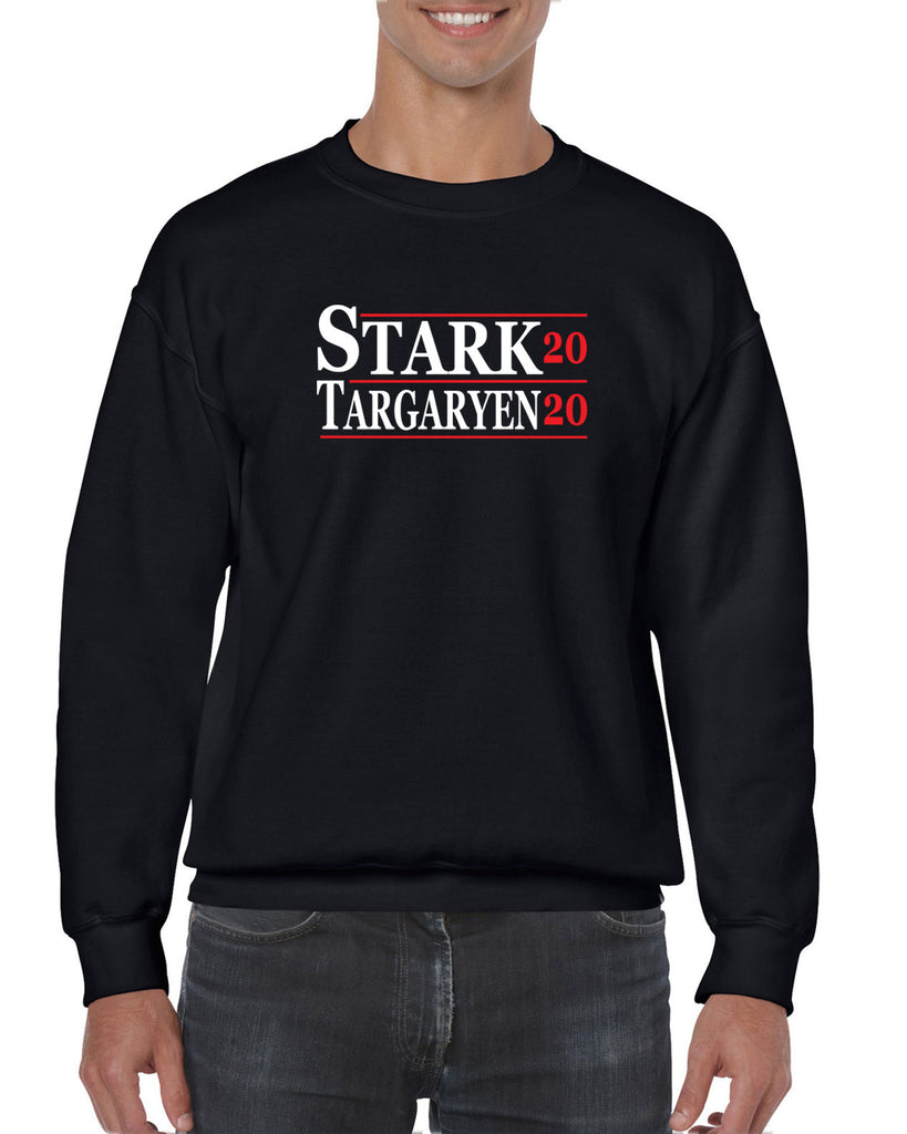 Stark Targaryen 2020 Crew Sweatshirt game of thrones dragons dire wolf tv show kings landing winterfell president campaign